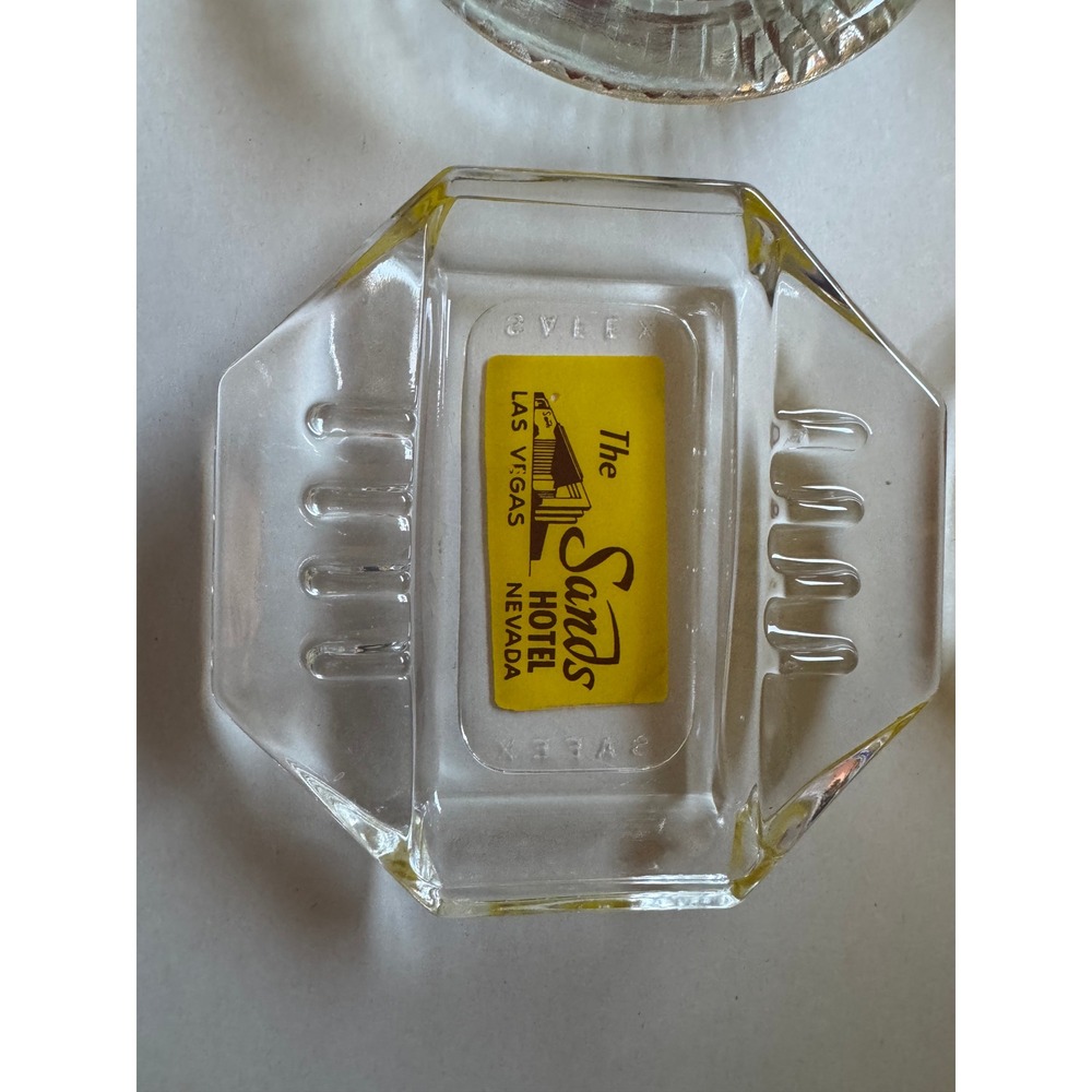 Vintage Las Vegas Casino Hotel Glass Ashtray Lot Sands El Rancho Peppermill - Picture 2 of 16
